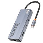 8-IN-1 Usb-c Adapter Hub With 4K Hdmi-usb-c PD100W |usb 3.0 RJ45-HOCOHB52
