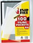 A4 Filing Pockets - 100 Pack
