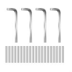 Spring Hinge Tension Pin Replacement Kit With 20 Stainless Steel Shelf Pins And 4 Hex Wrenches For Door Hinge Metal Dowel Pegs K