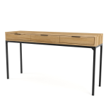 Marley Entrance Table 3 Drawers - Blackwood