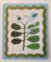 Framed Blue & Green Scalloped Flower Picture 1.5X47X39CM