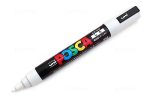 PC-5M Uni 2.5MM White Posca Poster Colour Marker Bullet Point – Each – 41-4000-05