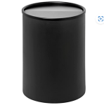 Complete Steel Litter Bin – Wide – Full Swivel Lid And Bin Liner – Solid – 763BL