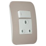 Single Switched Wall Socket - Champagne - Buy Online At 7 Triple 7