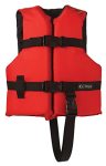 Onyx General Purpose Boating Life Jacket Child Red
