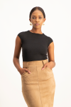 Mbali High-neck Bodysuit - Black - XS