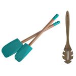 Jamie Oliver - Spatula Set 2 Piece And Acacia Wooden Spoon