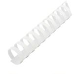 : 10MM 21 Loop Pvc Binding Combs - White 100 Pack