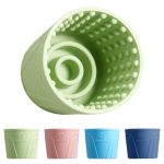 Dog Slow Feeder Lick Bowl Anxiety Relief Dog Licking Mat Treat Dispenser Non-slip Anti-choking Slow Eating Lick Bowl For Small M