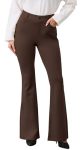 Vimpep Flare Yoga Dress Work Pants Women High Waisted Pull On Stretchy Slacks Flared Leggings For Business Casual With Pockets 2
