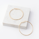 Big Gold Hoop Earrings - Gold