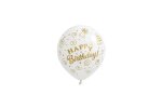 Party Happy Birthday Balloons 300MM White