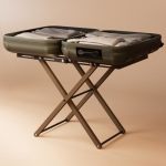 Luxury Expandable Luggage Rack For All Suitcase Sizes Folding Stand Essential For Hotels Airbnb Guest Room Extends 35" Inches Ho