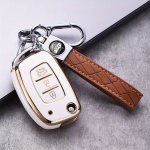 3 Button Tpu Car Key Fob Cover For Hyundai Solaris Verna Elantra Santa Fe I10 I20 I30 I35 I40 IX35 IX45 Creta Tucson Accent