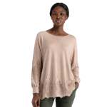 LaCie Lace Trim Roundneck Knit - Mushroom Free