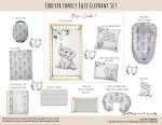 Cot Duvet Bedding Forever Lonely Ellie Elephant Set Neutral