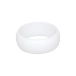 Men's Plain Silicone Rings - Natural Selection - White 14