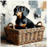 Stretched Canvas Dachshund