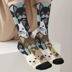 French Bulldog Pattern Socks DBS8