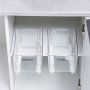 2PCS/4PCS Plastic Drawer Slides Punch-free Side Mount Silent Track Hardware Accessories For Cabinet Storage Organizer