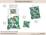 Kids Duvet Set Dino Dinosaur Motorbike