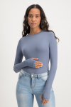 Lucy Long Sleeve Bodysuit - Flintstone - S