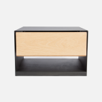 Emerging Creatives Copenhagen Steel Floating Bedside Table - Light Oak