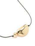 Goldair Gold Plated Large Pebble Cord Necklace