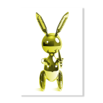 Yellow Rabbit Art Print - A0