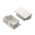 Stop Ends 25×40 Pvc White
