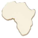 Elevated Africa Outline Jibbitz - Multi