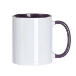 Mugs - 11OZ Coloured Inner & Handle 13 Colours - Purple