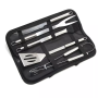 6 Piece Stainless Steel Accessories Barbecue Tool Set With Storage Bag