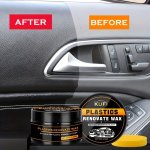 Plastic Parts Renovator Car Restorer Interior Maintenance Polishing Wax Tire Coating Wax Black Car Yellow Removal Repair Nano Cr