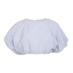 Sky Blue Stripe Bubble Top