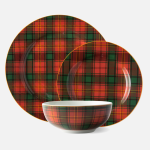 - Red Tartan 12PCE Dinner Set