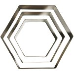 Steel Hexagon Cutter Small To Large Set 3PC