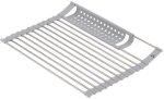 Dish Drying Rack Foldable Sink Kitchen Dish Drainer Shelf Steel Utensil Kitchen Rack