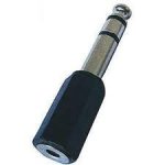 Audio Adapter 6.3MM Stereo Jack - 3.5MM Stereo Socket - Metal