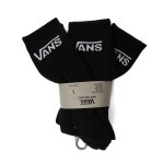 Vans - 3PACK Crew 9-13 Black - Ns