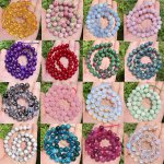 35 45 59 88PCS Round Stone Beads Rose Quartz Opal Spacer Loose Beads For Jewelry Making Diy Bracelet Necklace