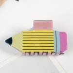 Cute Pencil Shaped Hair Claw Clips Nonslip Hair Clips For Women Strong Hold Hair Accessory For Thick Thin And Other Hair Types