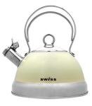Swiss Appliances 2.5L White Gourmet Whistling Kettle - KET2500W
