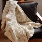 Throw Moss Stitch Blanket