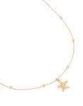 Goldair Gold Textured Starfish Pendant Necklace
