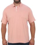 Mens Detailed Plain Golfer - 10XL Dus Pink