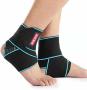 Ankle Support Adjustable Ankle Brace Breathable Nylon Material Super Elastic And Comfortable 1 Size Fits All Suitable For Sports Blue 1 Pair