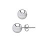 6MM 925 Silver Ball Stud Earrings
