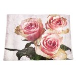 Peach Roses Double Layer Lap Blanket