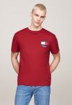 Tommy Hilfiger Tjm Reg Rwb Sig Flag Tee Ext - Regatta Red